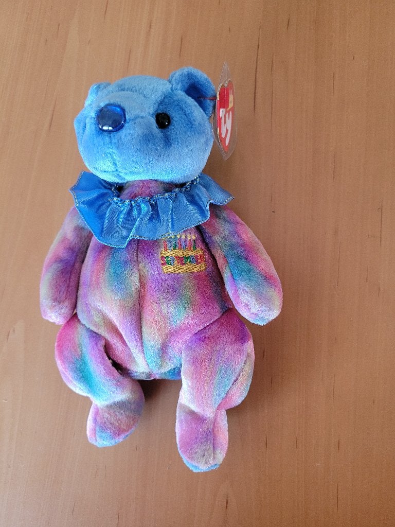 Ty Beanie Baby Beer September birthday bear, Ophalen of Verzenden, Zo goed als nieuw, Beer