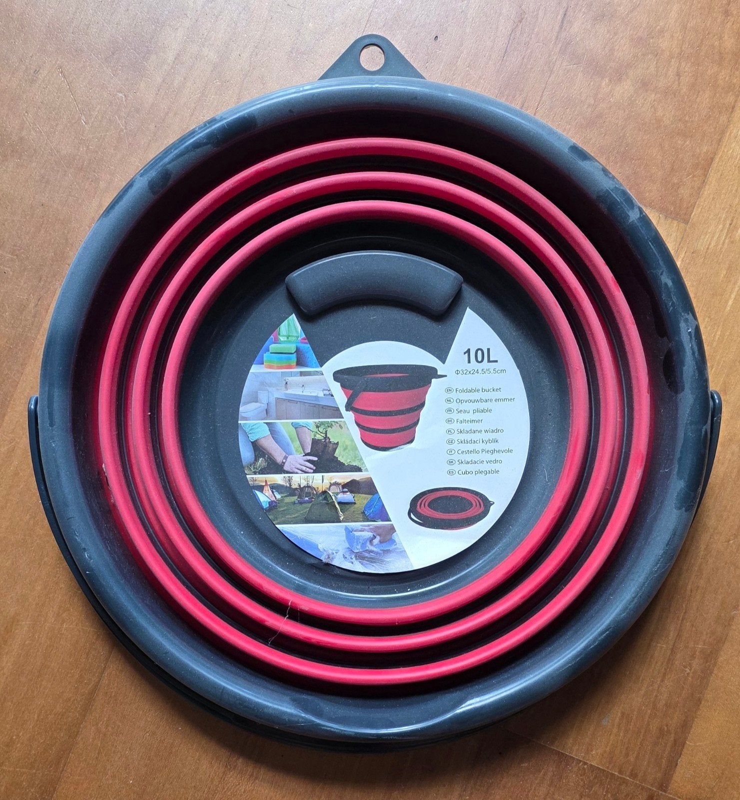 Opvouwbare Emmer 10L voor Kamperen en Outdoor, Verzenden, Nieuw