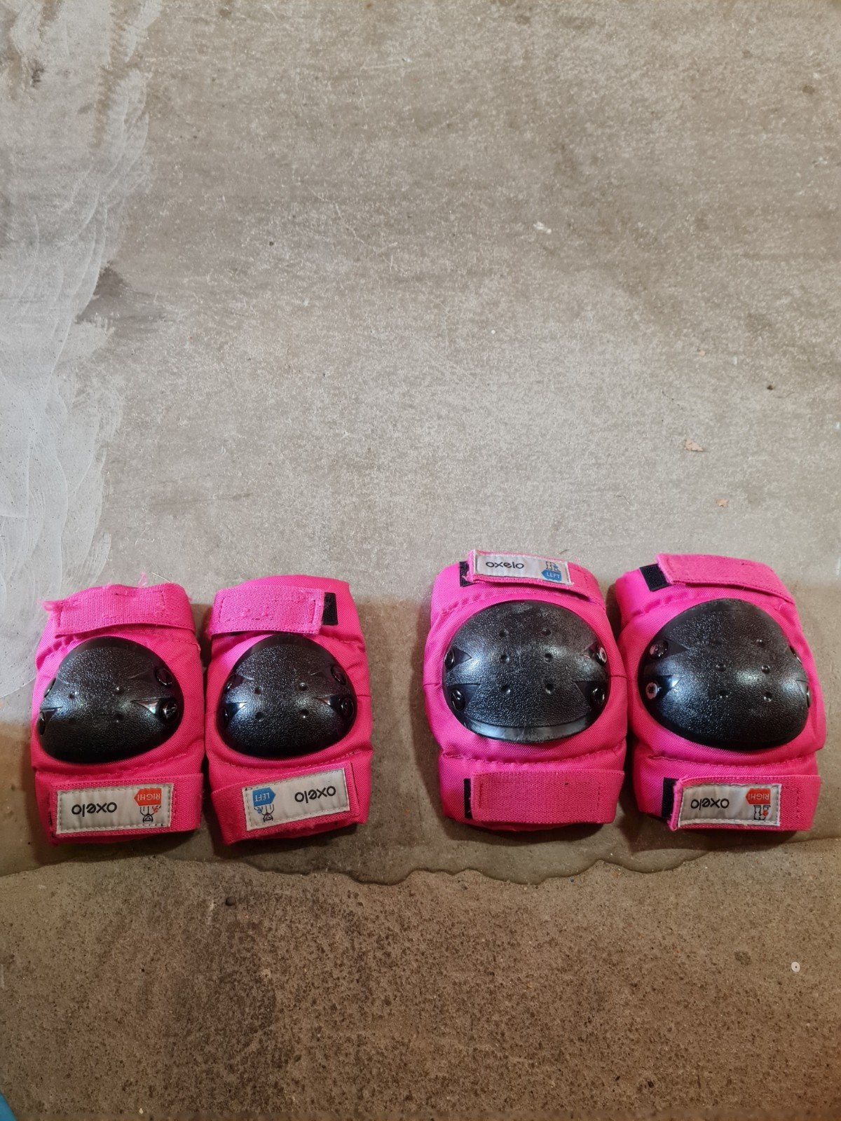 Roze beschermset voor kinderen (helm, knie- en elleboog), Sport en Fitness, Ophalen of Verzenden, Gebruikt, Bescherming