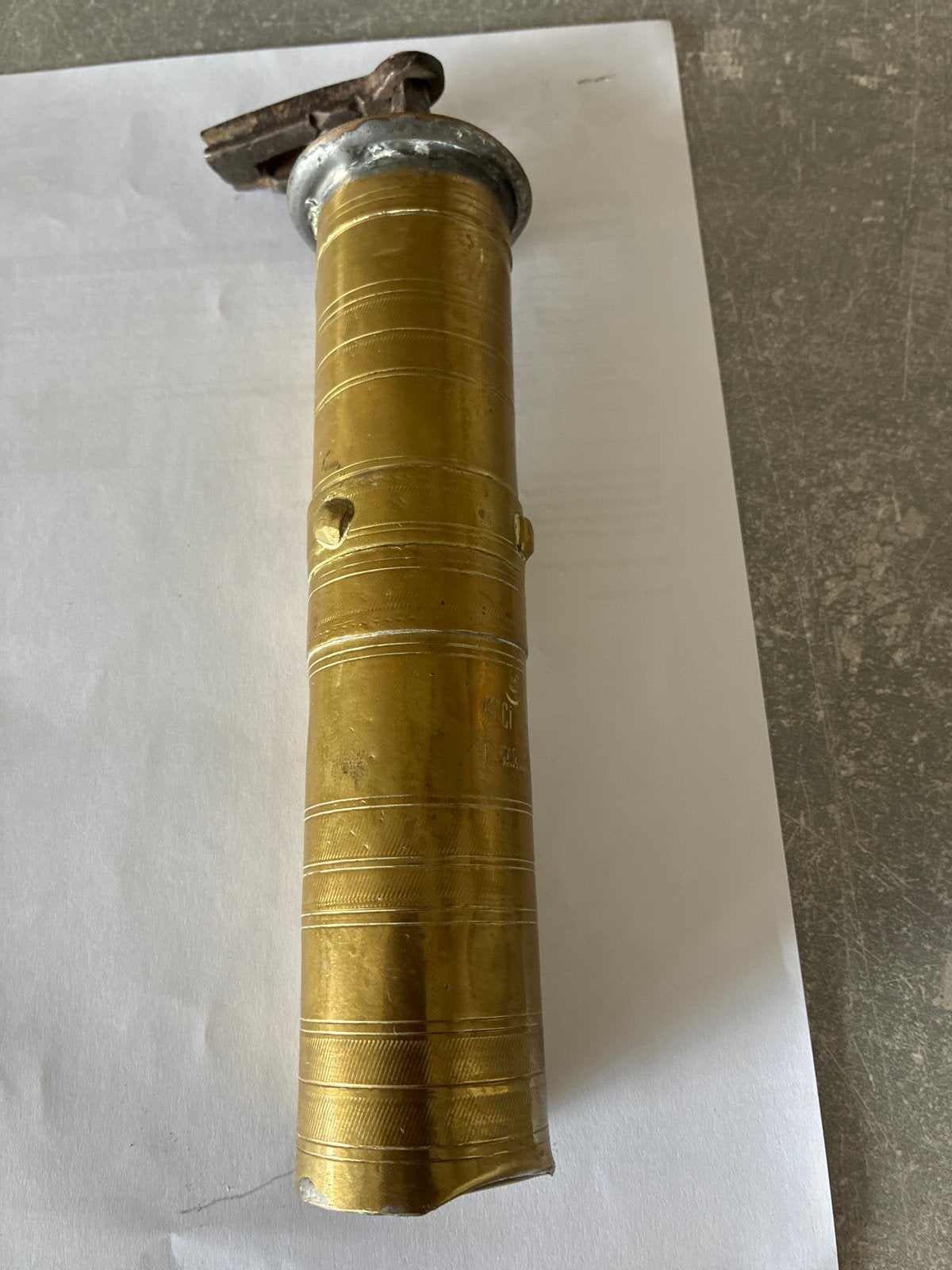 Antieke messing koffiemolen - HACI ARTIN, Ophalen of Verzenden