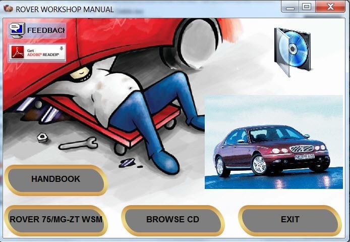 Rover 75 & MG ZT Workshop manual op DVD in PDF formaat, Verzenden