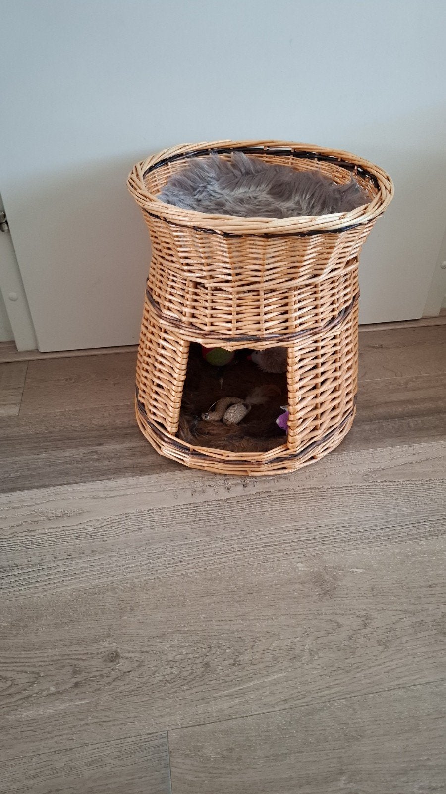 Rieten kattemand, Dieren en Toebehoren, Kattenmanden, Ophalen, Riet