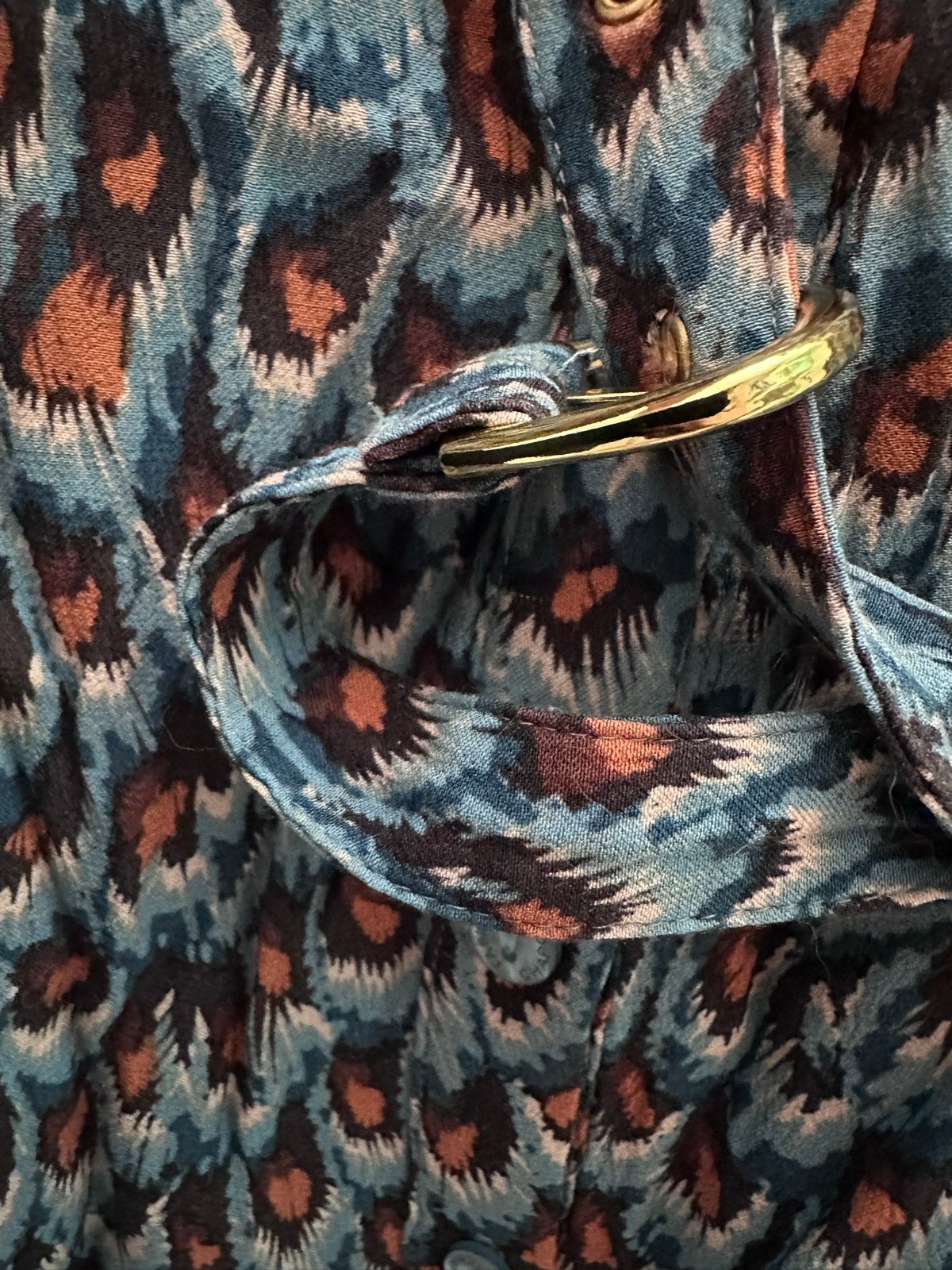 Fabienne Chapot jurk met riem mt 42, Blauw, Maat 42/44 (L), Ophalen of Verzenden, Zo goed als nieuw