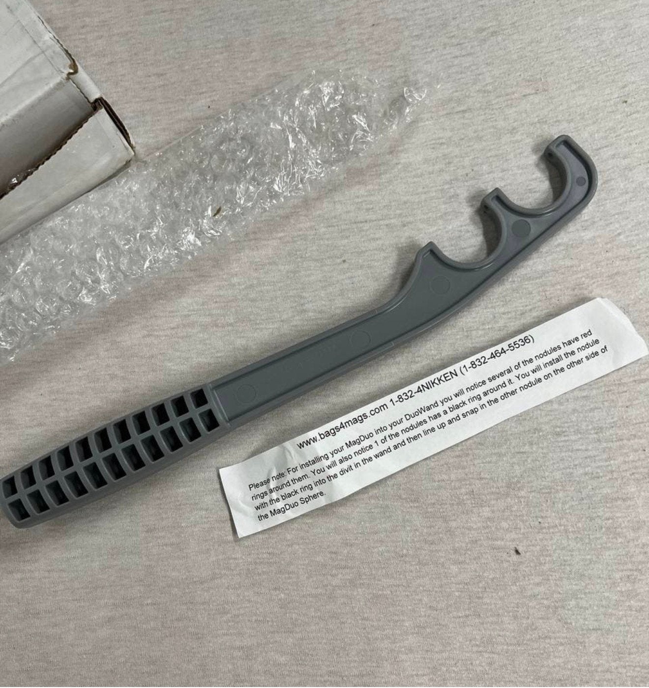Nikken Magboy staf stok, Slammin Silver DuoWand nieuw grijs, Nieuw, Ophalen of Verzenden, H, H