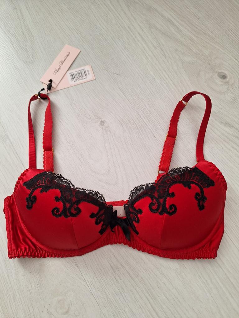 Agent provocateur zijden bh 70D / 70C rood Nieuw met labels, Agent Provocateur, Verzenden, Rood, BH