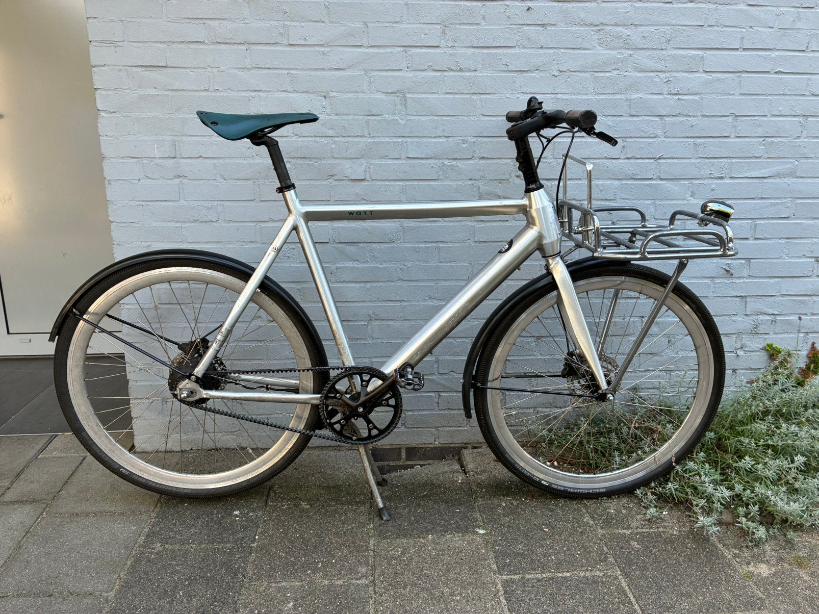 Watt brooklyn extra. (Spatborden en drager), Zo goed als nieuw, 50 km per accu of meer, 55 tot 59 cm, Ophalen