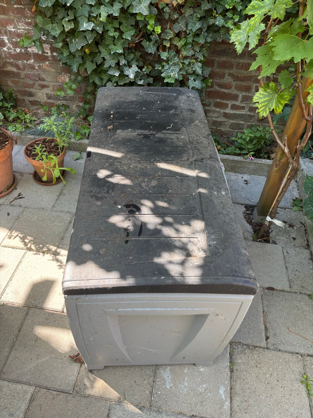 Ruime kunststof opbergbox voor buiten, Ophalen, Gebruikt, Kunststof, Overige typen