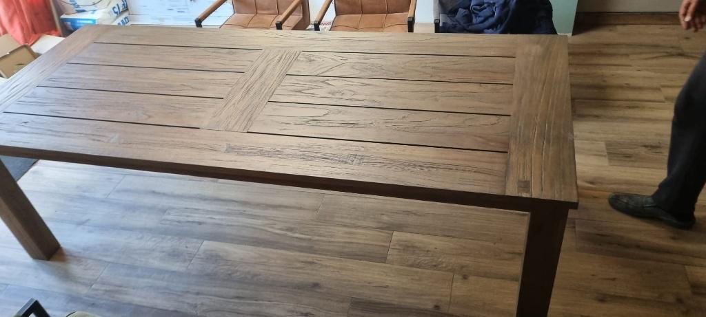 Timbra Bellusco Tuintafel, Tuin en Terras, Tuintafels, Ophalen, Gebruikt, Rechthoekig, Hout