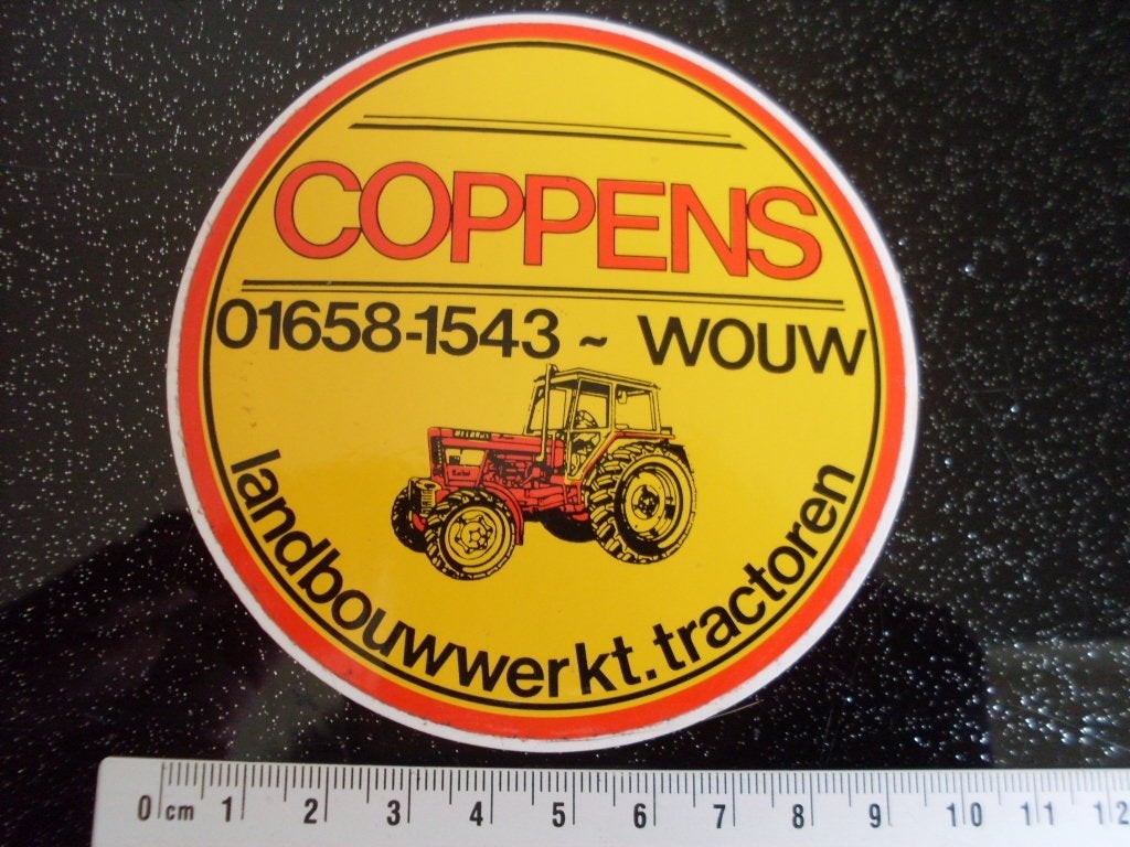 sticker Coppens wouw landbouwwerktuigen tractoren logo, Verzenden, Zo goed als nieuw, Bedrijf of Vereniging