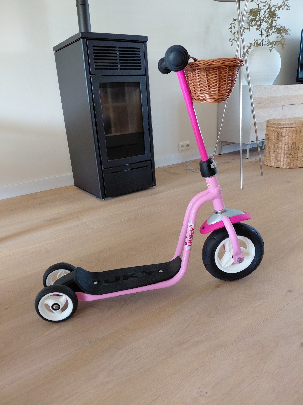 Kinderstep - PUKY - Roze - met Mandje, Ophalen, Gebruikt, Gewone step