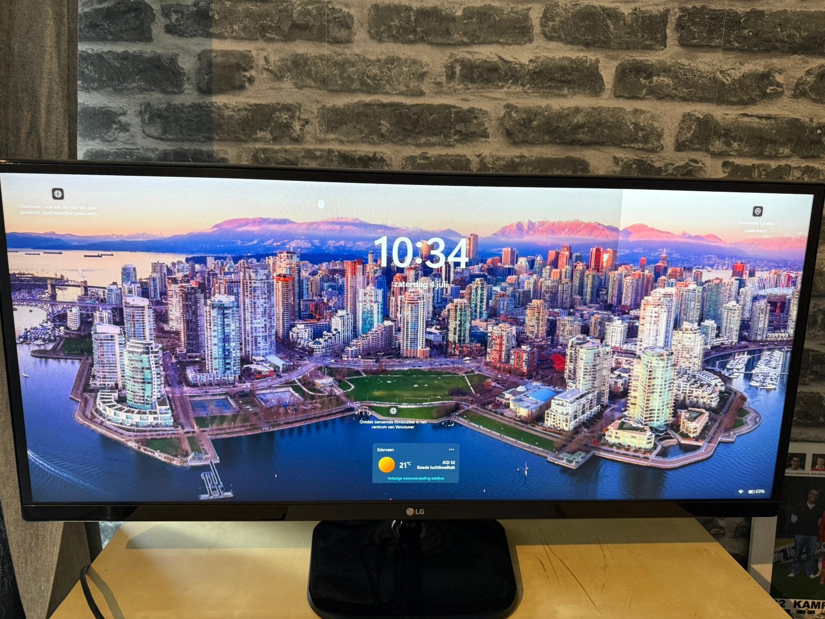 LG-34UM58 monitor 34 inch, Ophalen of Verzenden, Zo goed als nieuw, 50 Hz, LG