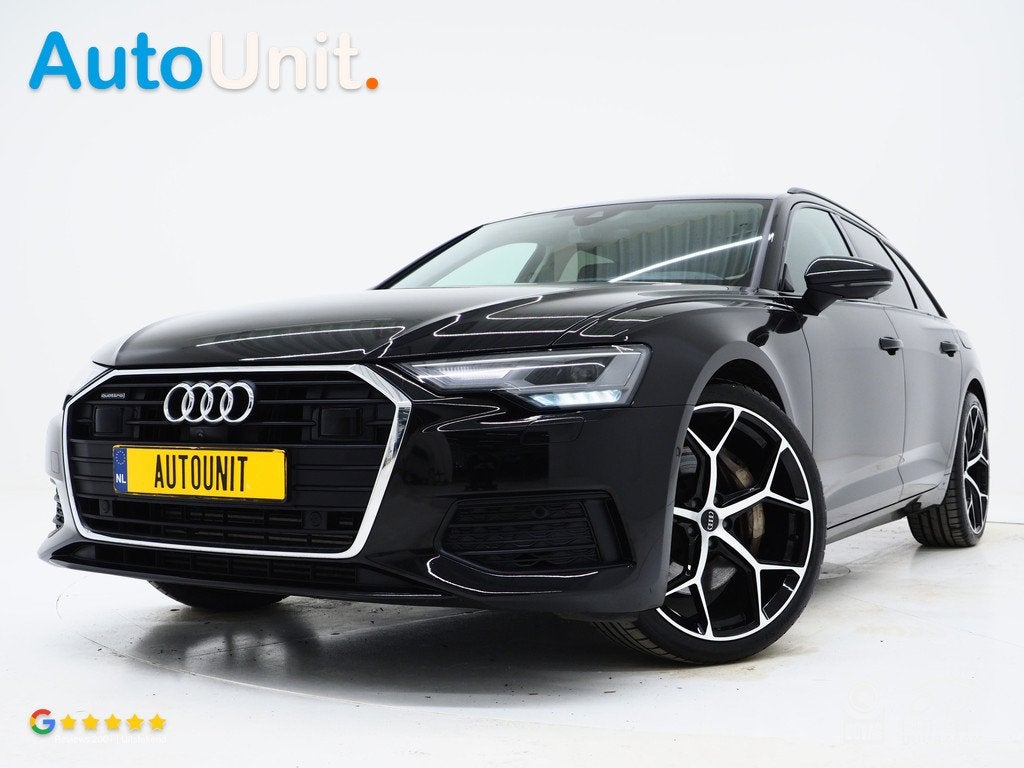 Audi A6 Avant 50 TFSI e quattro | Leder | Trekhaak | 360 | K, Auto's, Audi, Automaat, 77 km/l, Gebruikt, Zwart