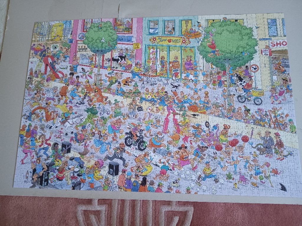 jan van haasteren puzzel, Ophalen of Verzenden, 500 t/m 1500 stukjes, Zo goed als nieuw, Legpuzzel