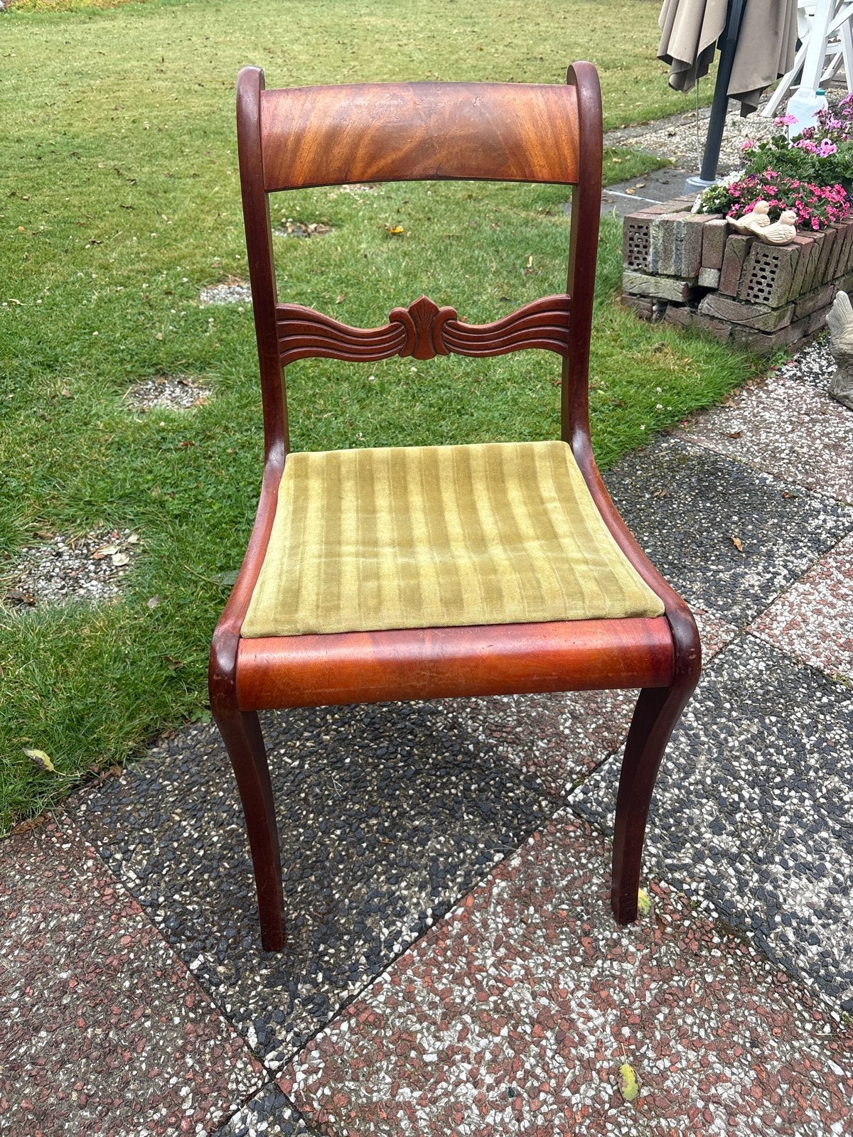 Echte biedermeier eethoek stoelen., Ophalen
