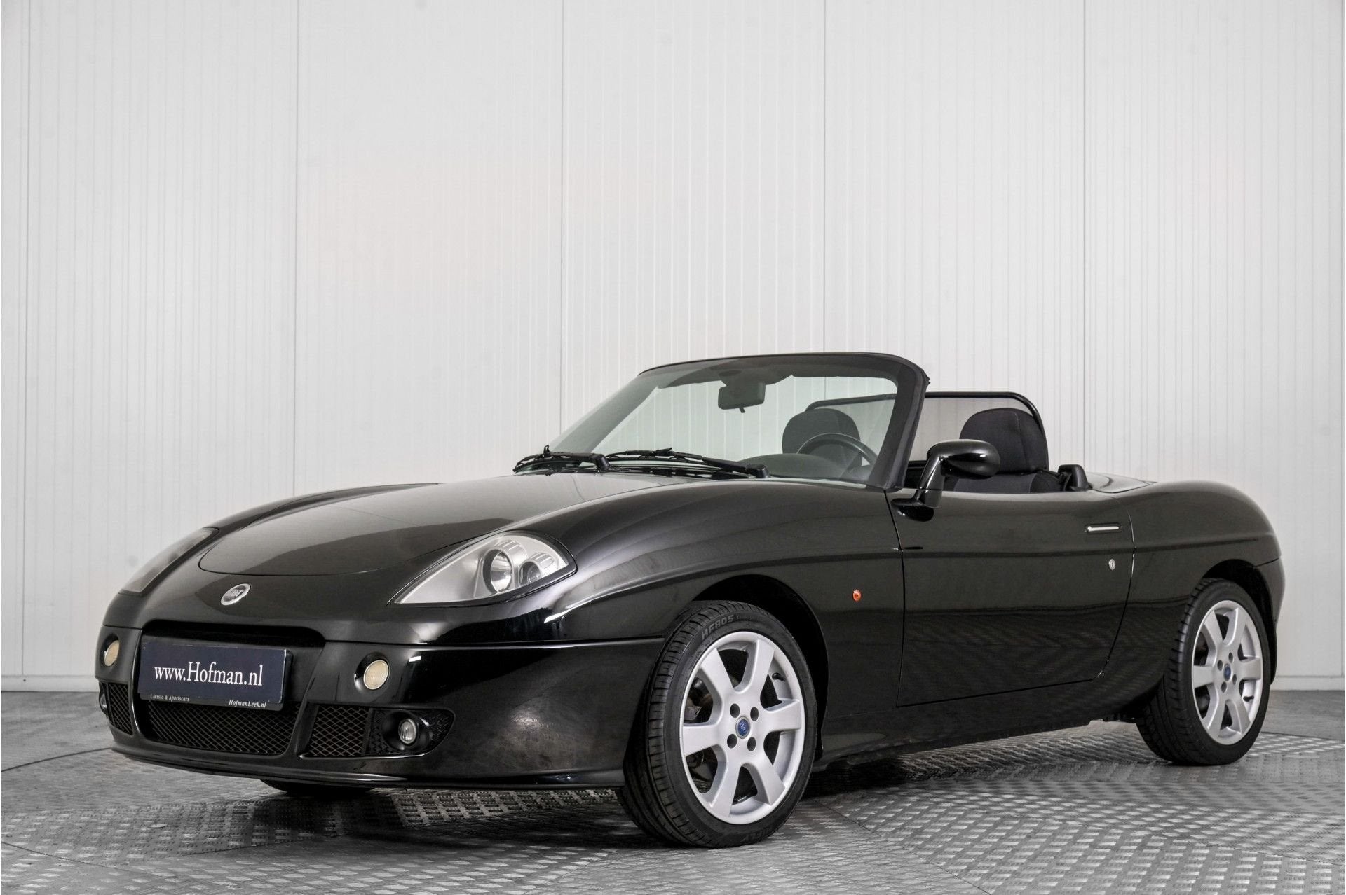 Fiat Barchetta 1.8-16V Emotion (bj 2005), 450 kg, 4 cilinders, Cabriolet, Zwart