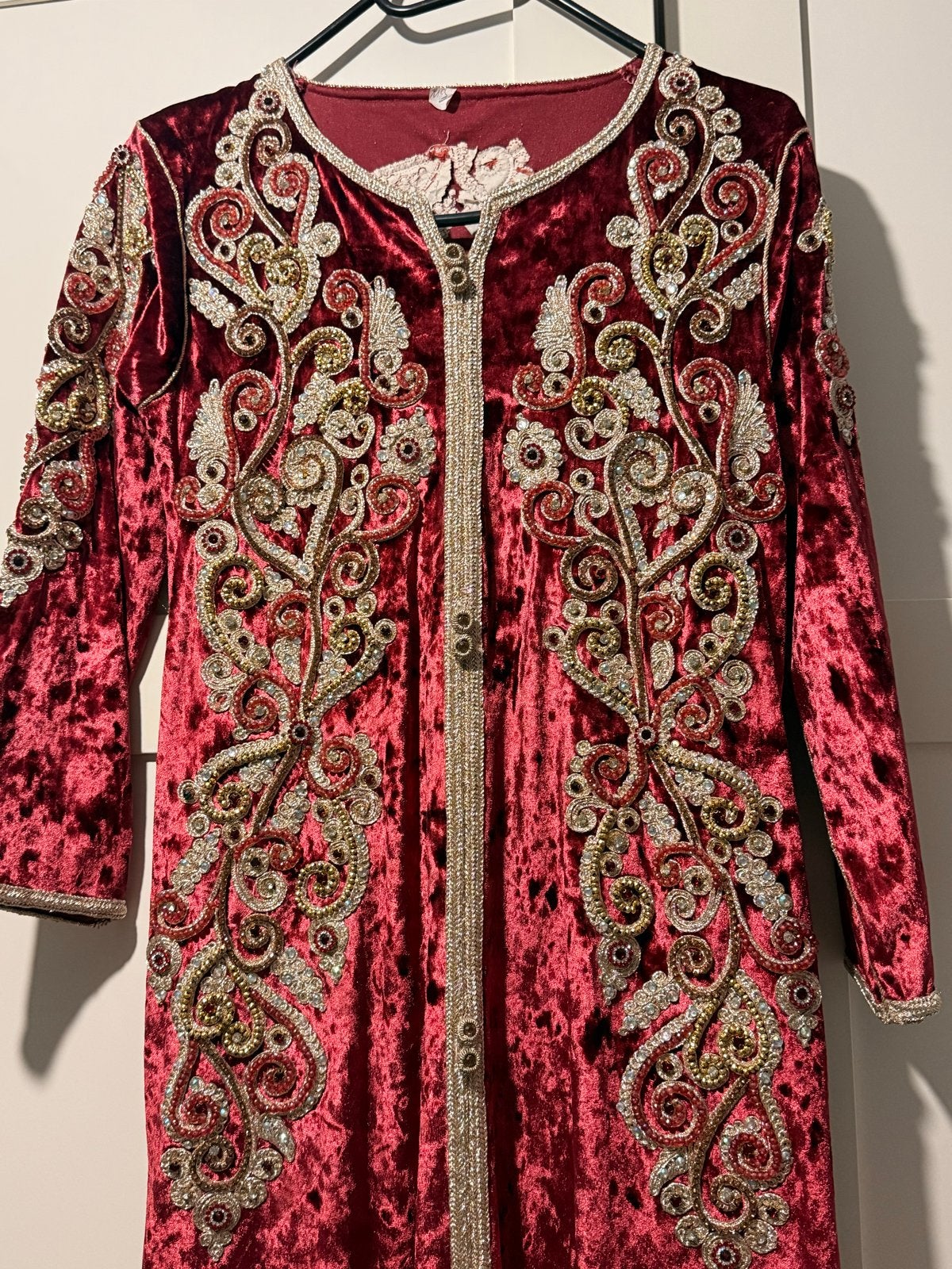 Prachtige Marokkaanse Kaftan/takchita - Bordeauxrood, Nieuw, Ophalen of Verzenden, Maat 34 (XS) of kleiner, Rood