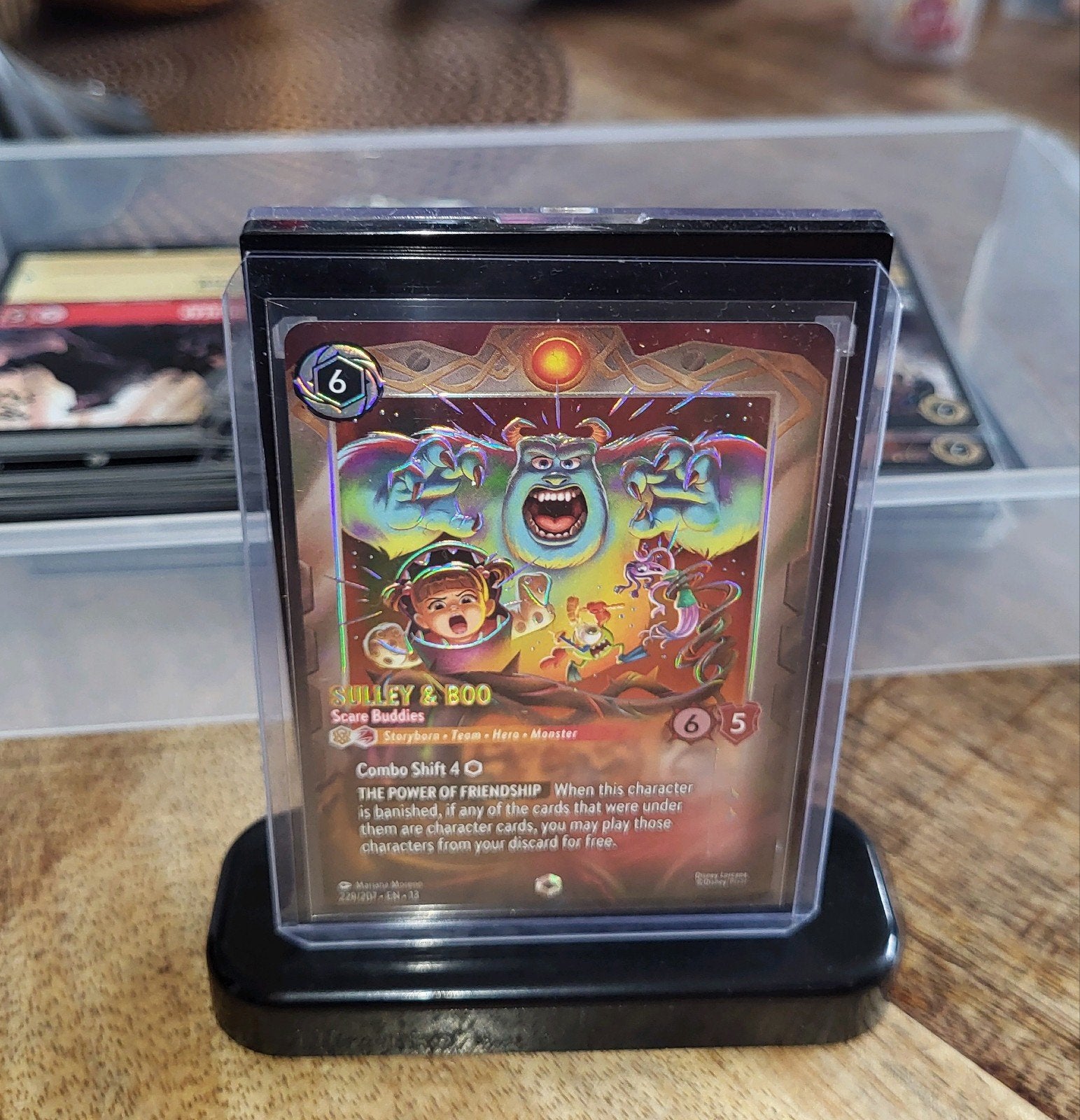 Lorecana Enchanted Sulley & Boo Scare Buddied, Ophalen of Verzenden, Zo goed als nieuw, Losse kaart, Foil