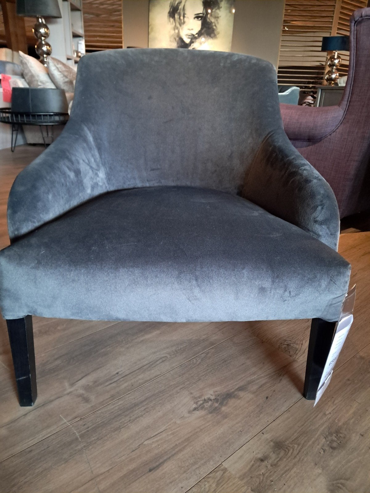 Chair  Tessa VAN €590 VOOR €120, Ophalen, Zo goed als nieuw, Zwart, Stof