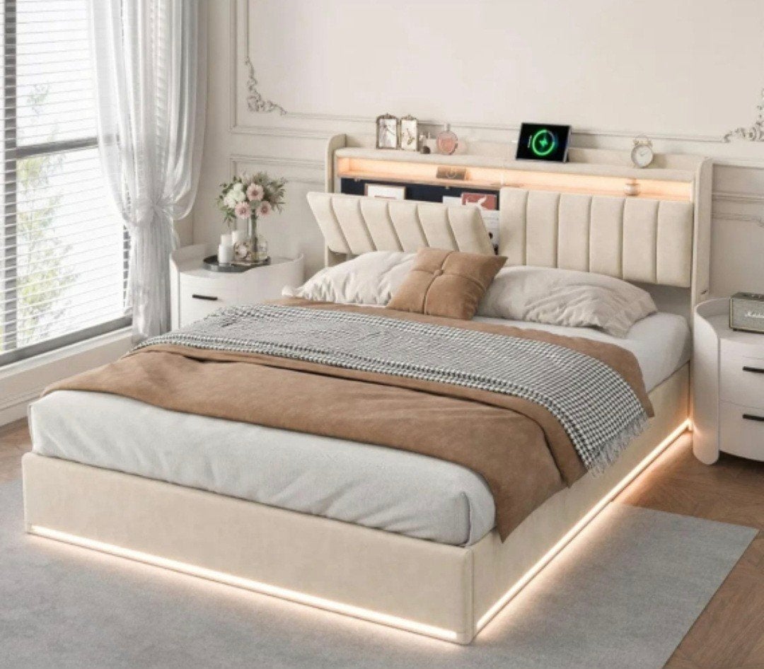 Zo goed als nieuw Ynyhter bed - perfect voor kleine studio's, Ophalen, Tweepersoons, 140 cm, Zo goed als nieuw