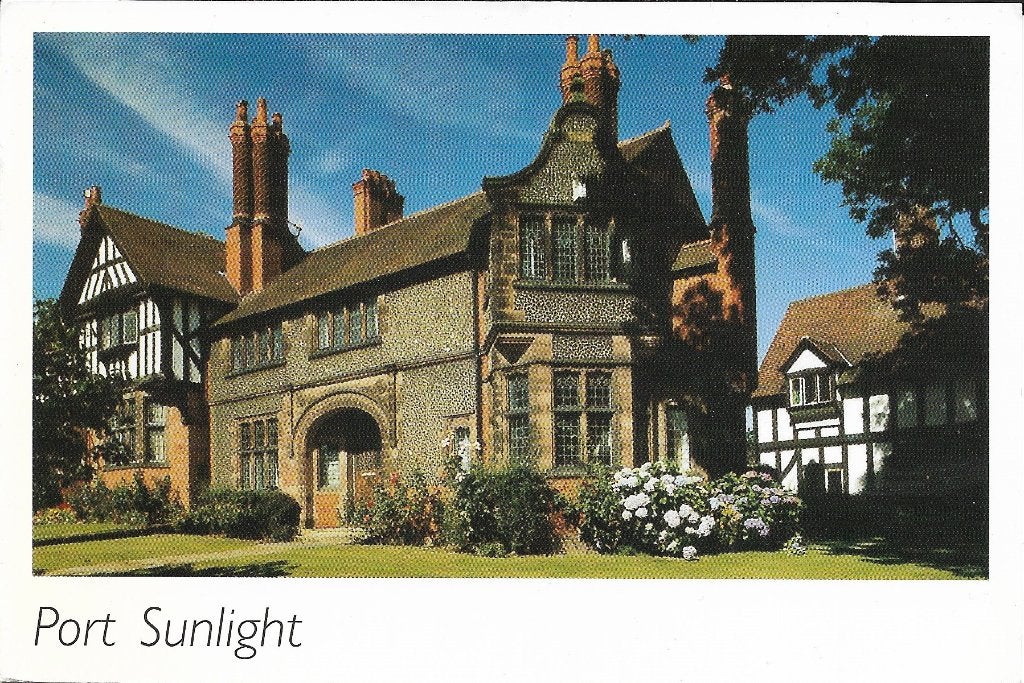 Ansichtkaart  	Port Sunlight (Engeland)	Bridge Cottage, Verzamelen, Verzenden, 1980 tot heden, Gelopen, Engeland