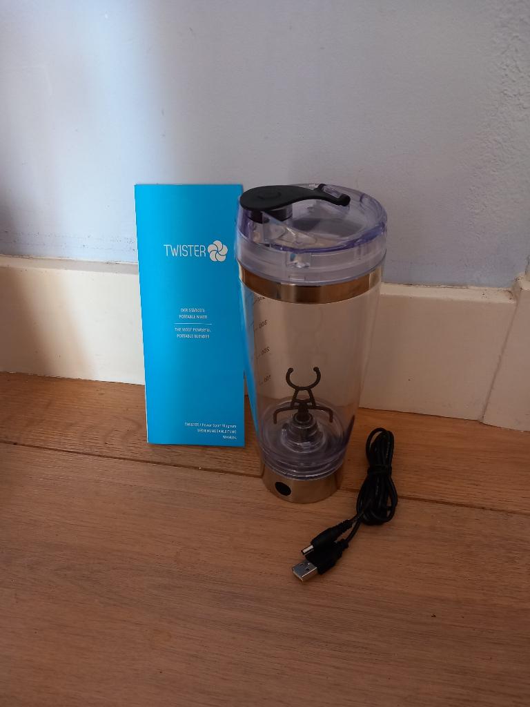 twister power, draagbare mixer, usb oplaadkabel, nieuw, Ophalen of Verzenden, Nieuw, Overige typen