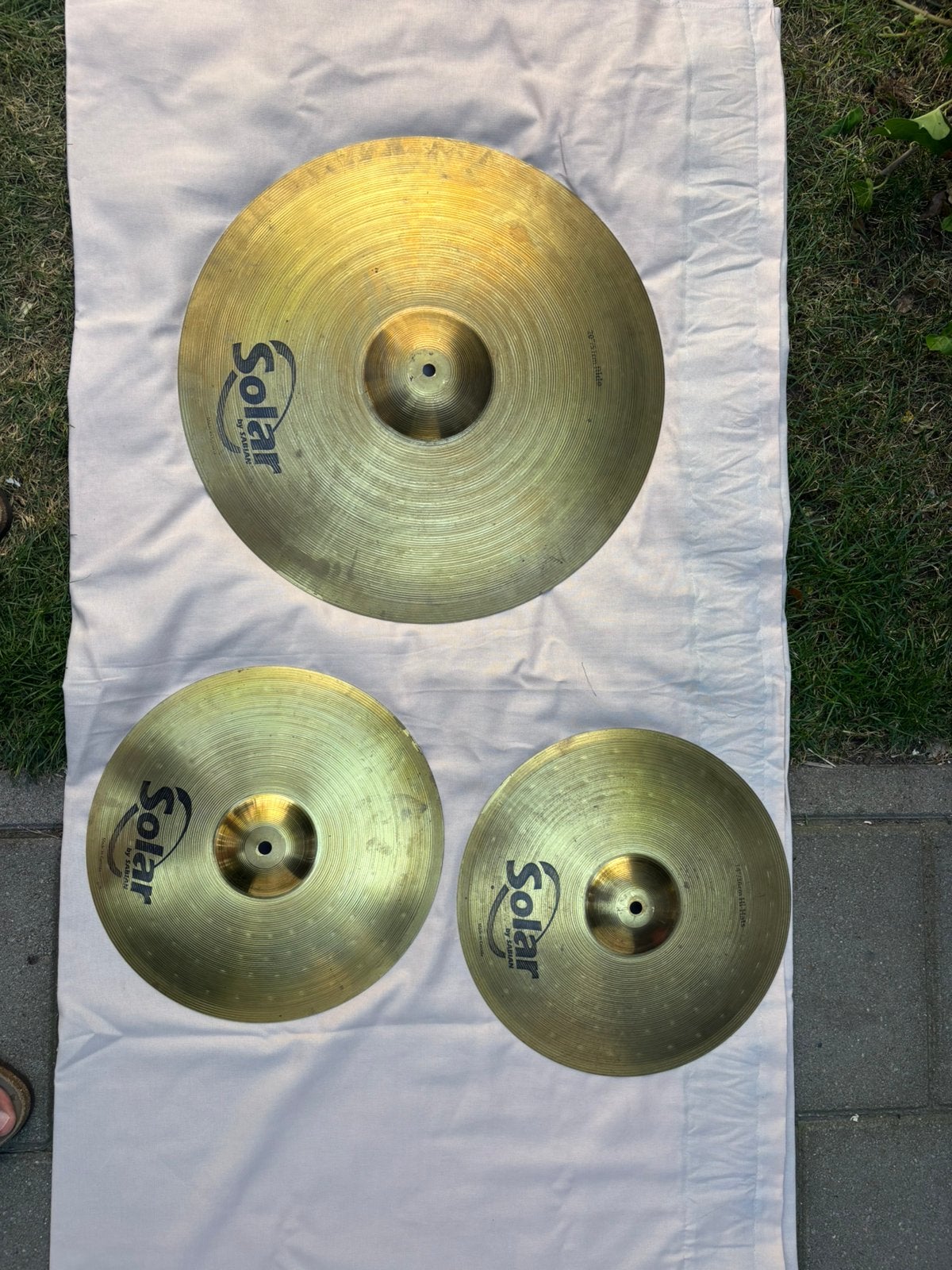Solar by sabian hihat en ride, Ophalen of Verzenden, Gebruikt