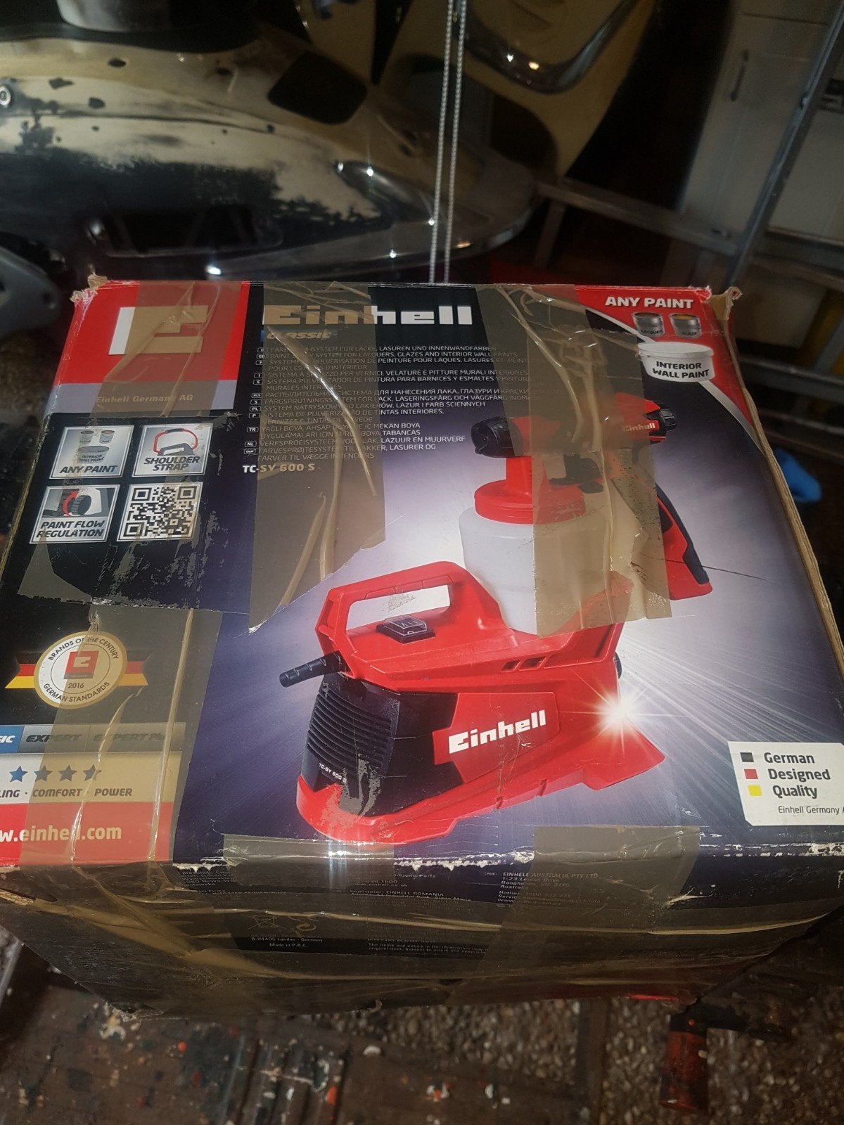 Einhell Verfspuit TC-SY 600 S - Goed werkend, Ophalen, Gebruikt, Verfspuit of Verfpomp