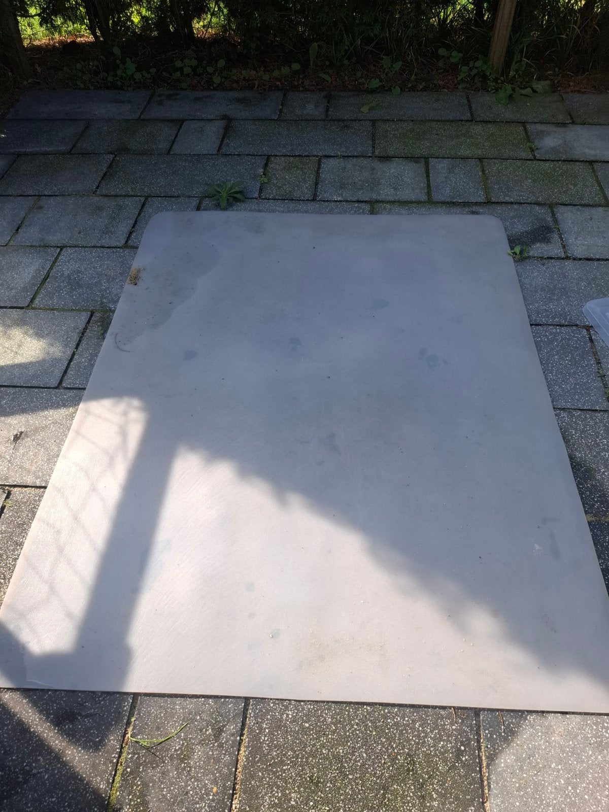 plastic mat, vloerbescherming, Ophalen