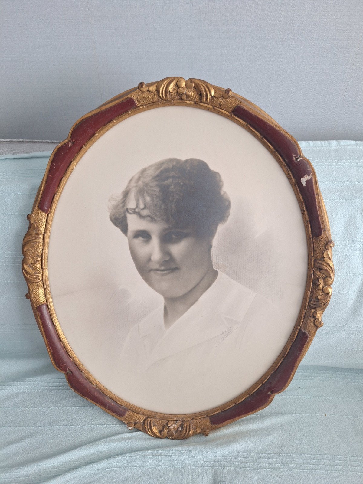 Vintage foto in originele lijst, ca. 1925, Antiek en Kunst, Kunst | Tekeningen en Foto's, Ophalen of Verzenden, Foto, Fotografie