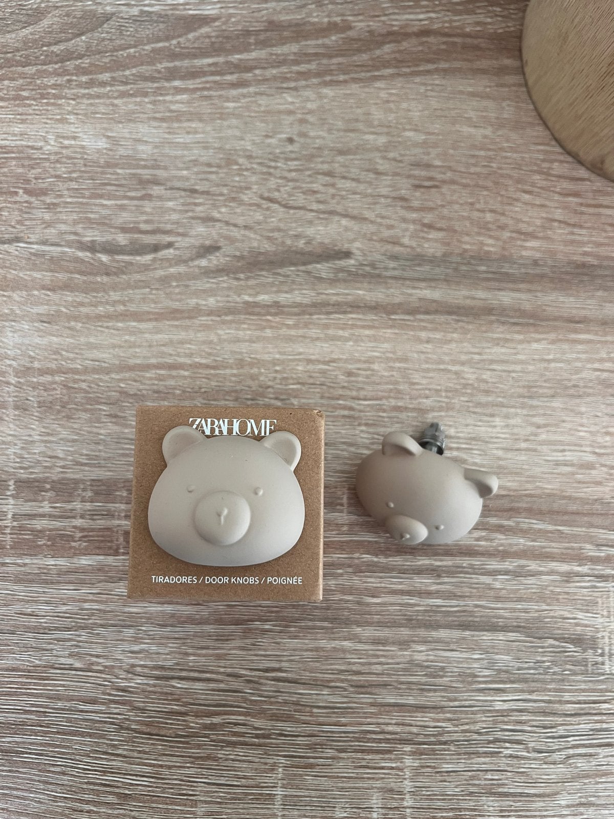 Zara Home deurknopjes beer - 4 stuks (nieuw), Ophalen of Verzenden, Nieuw, Beige, Overige stijlen