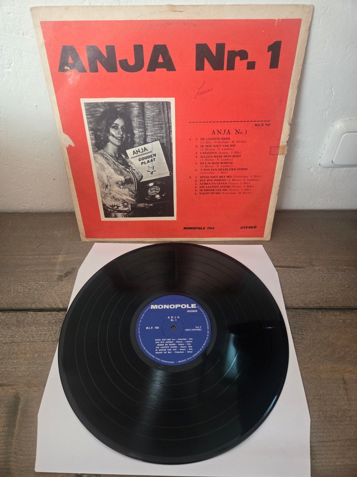 Anja Nr. 1 - Monopole MLP 703 Vinyl LP, Ophalen of Verzenden, 1960 - 1969, Gebruikt, 12 inch