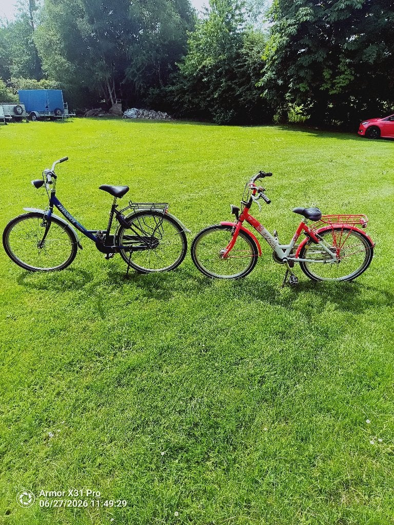 2 kinderen fiets, Fietsen en Brommers, Ophalen, Terugtraprem, Gazelle, 16 tot 20 inch