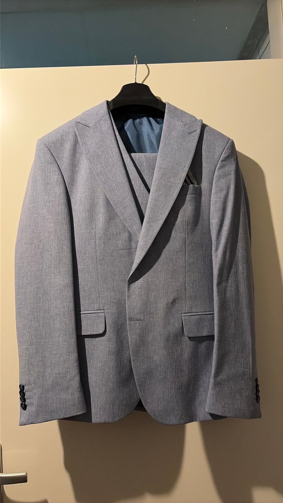 Laatste ‼️ mooie blauwe 3delige colbertpak te koop nieuw ‼️, Kleding | Heren, Kostuums en Colberts, Ophalen of Verzenden, Nieuw