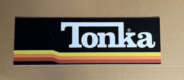 TONKA -  reclamebord  40x13 kunststof, Verzamelen, Ophalen of Verzenden, Zo goed als nieuw, Auto's