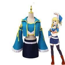 Fairy Tail Lucy Cosplay Kostuum - Anime Outfit, Ophalen of Verzenden, Zo goed als nieuw