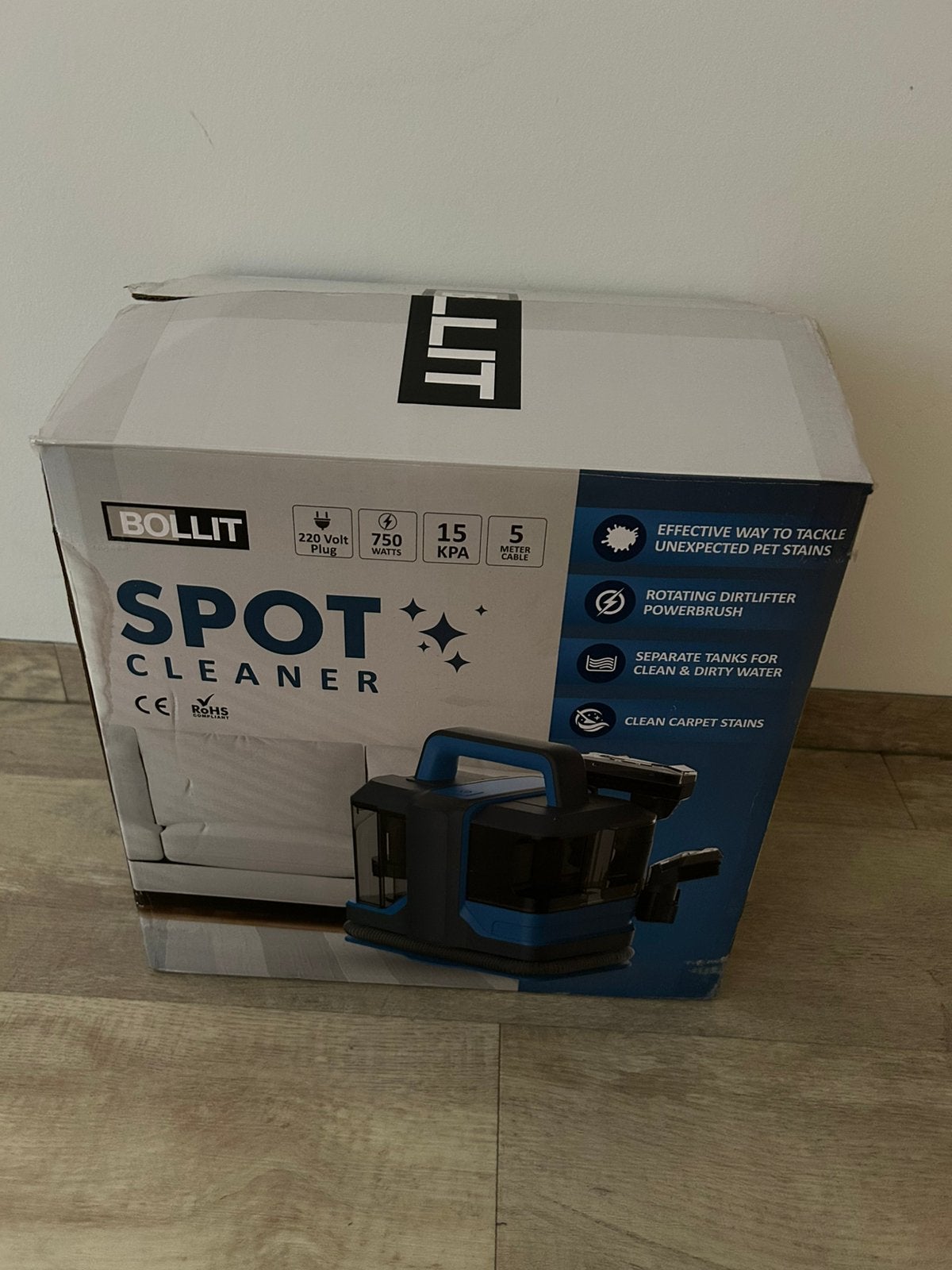 Bollit Spot Cleaner - Vlekkenreiniger voor tapijt en meubels, Overige merken, Ophalen of Verzenden, Zo goed als nieuw, Vloerreiniger