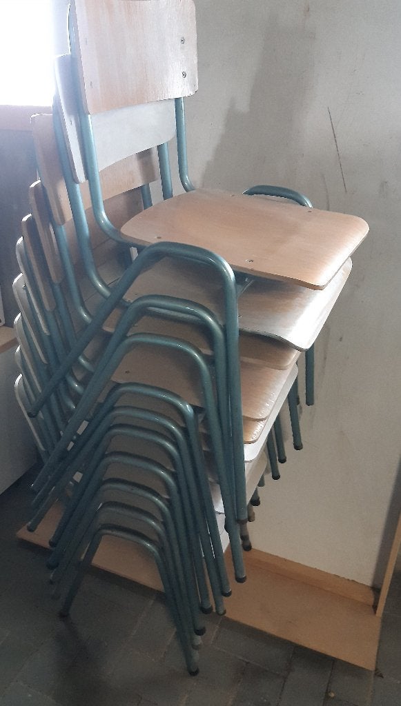 Schoolstoelen, Ophalen, Gebruikt, Overige kleuren, Vijf, Zes of meer stoelen