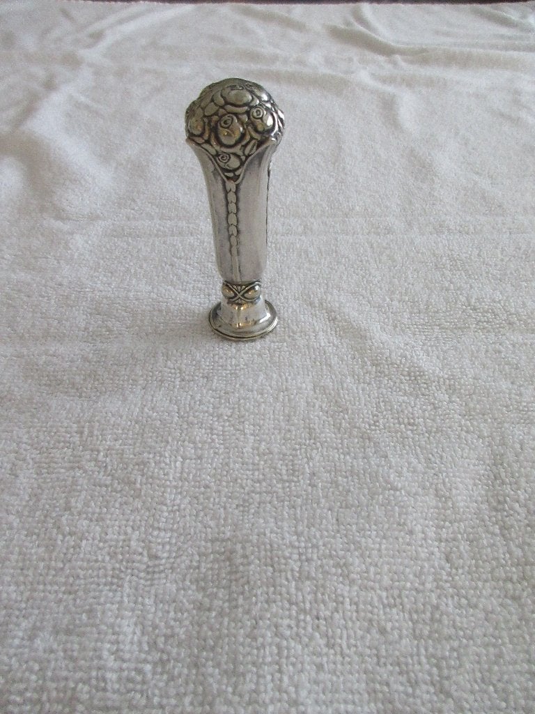 Verzilverd lakzegelstempel Art Nouveau -Jugendstil ., Ophalen of Verzenden