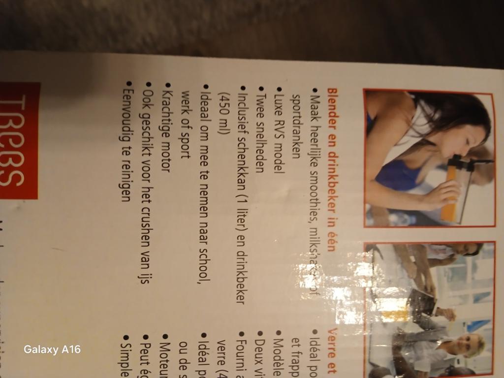 Trebs Smoothie to go pro - Blender en drinkbeker in één, Ophalen, Nieuw, Blender to go