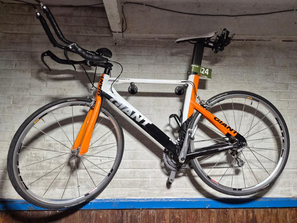 Giant Trinity racefiets, Ophalen, Gebruikt, Velgrem, Aluminium