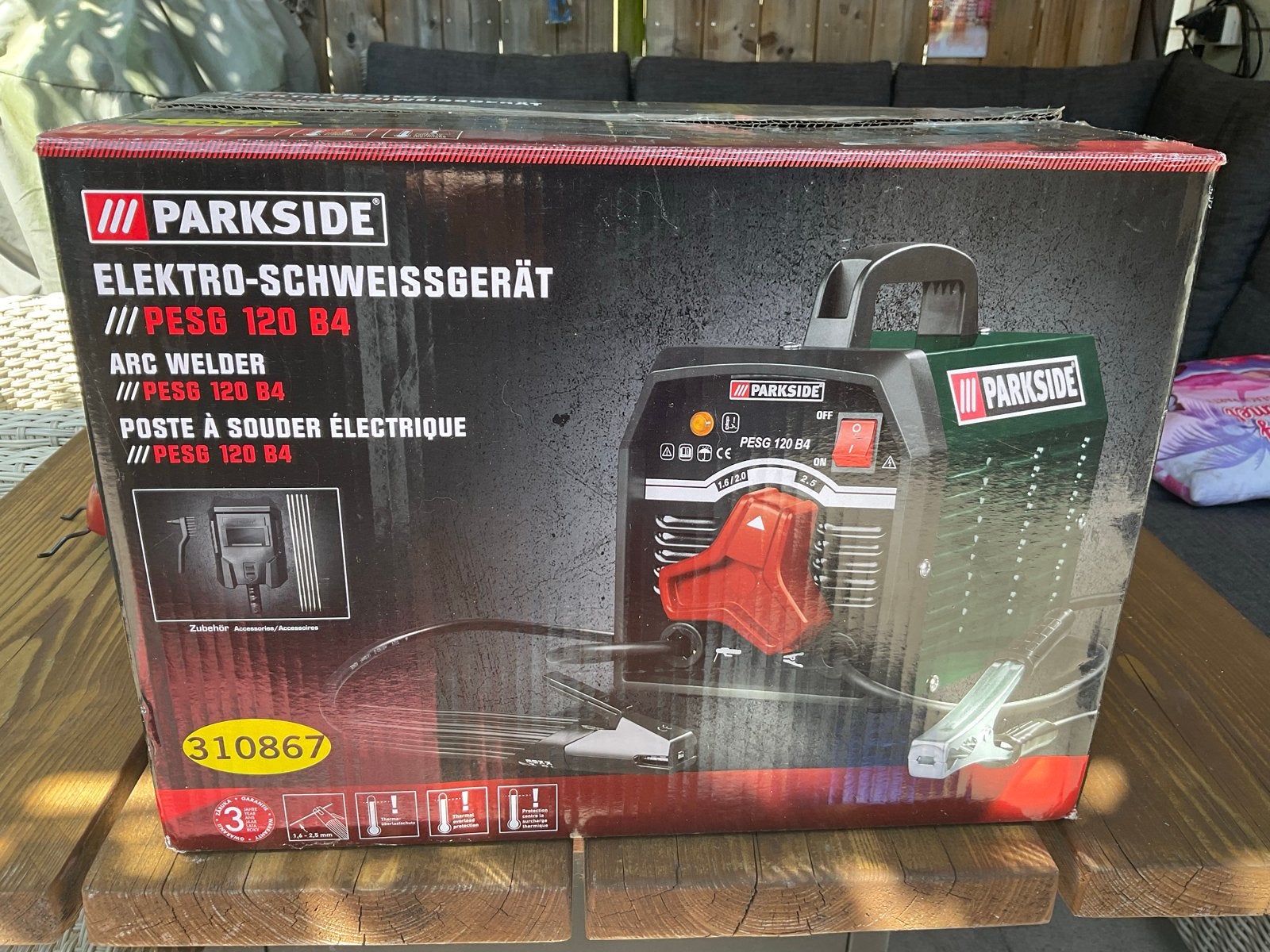 Parkside Elektro-lastrafo PESG 120 B4 - Nieuw in doos, Ophalen of Verzenden, Nieuw, Elektroden