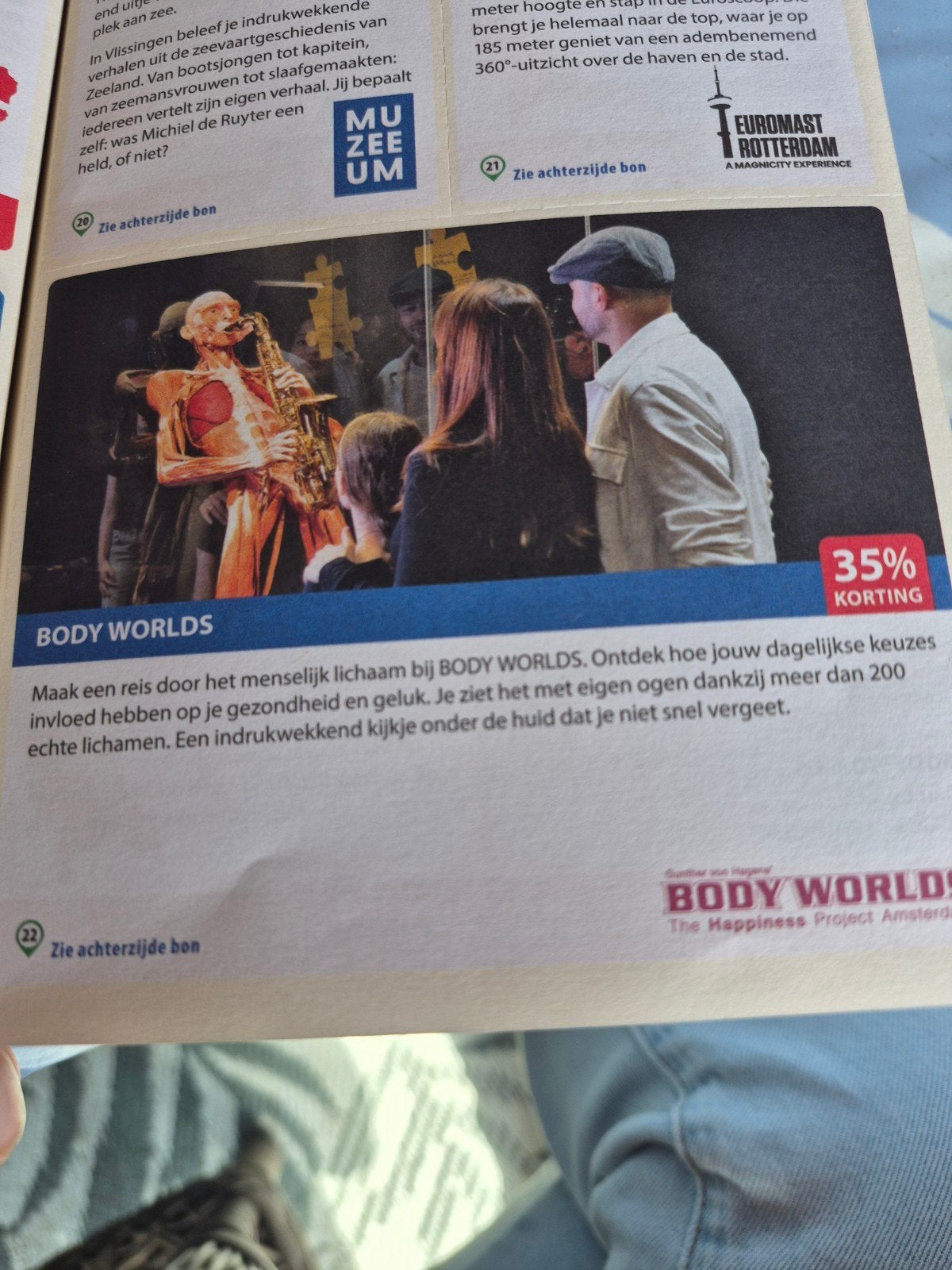 Body world, Tickets en Kaartjes, Eén persoon, Kortingsbon