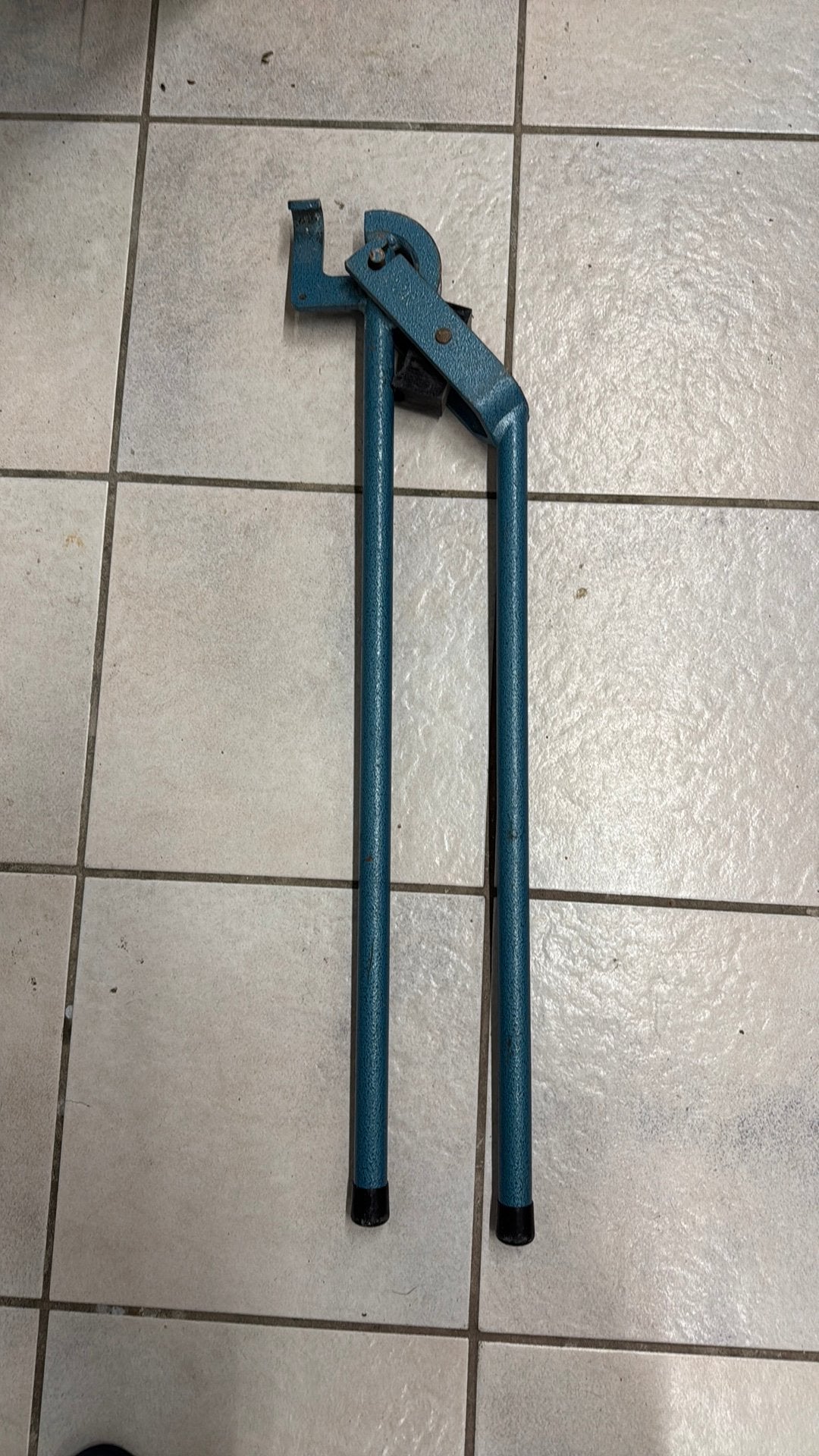 Buigijzer 22 mm koper, Ophalen, Gebruikt