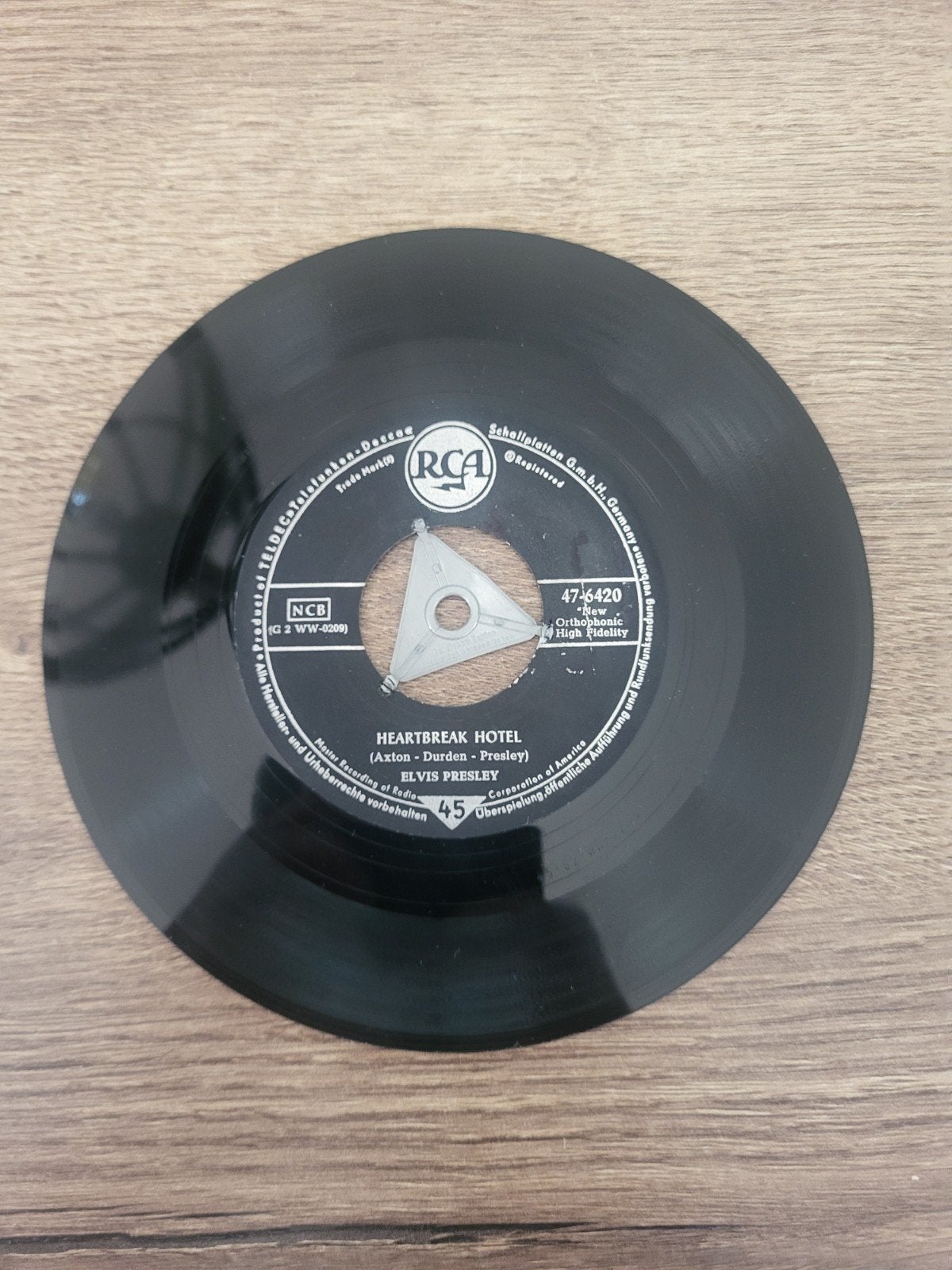 elvis presley heartbreak hotel s1 eerste persing, Ophalen of Verzenden, Gebruikt, Pop