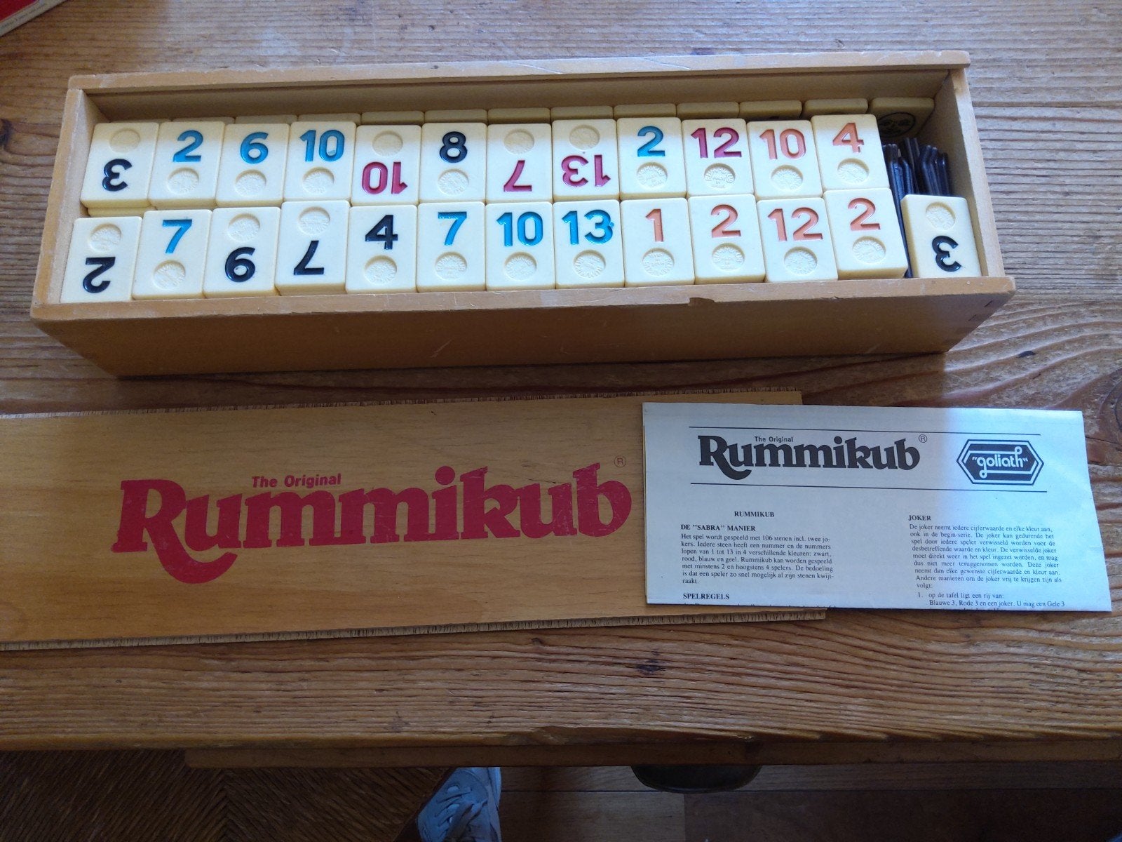 Rummykub spel, Hobby en Vrije tijd, Gezelschapsspellen | Bordspellen, Ophalen, Zo goed als nieuw