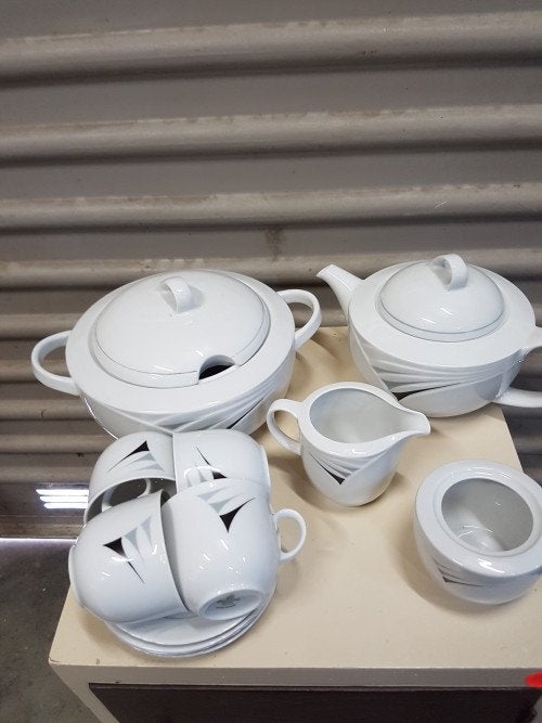 servies winterling zwart grijs, Ophalen of Verzenden, 'T Olde Gre-j, Info@toldegrej.nl, Endepoelstraat 20f Didam
