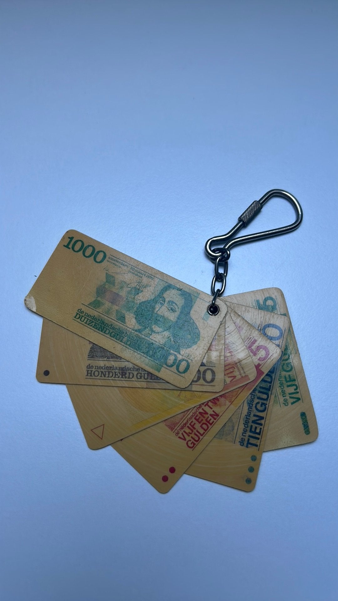 Sleutelhanger met nederlandse bankbiljetten, Verzamelen, Verzenden, Gebruikt, Overige typen