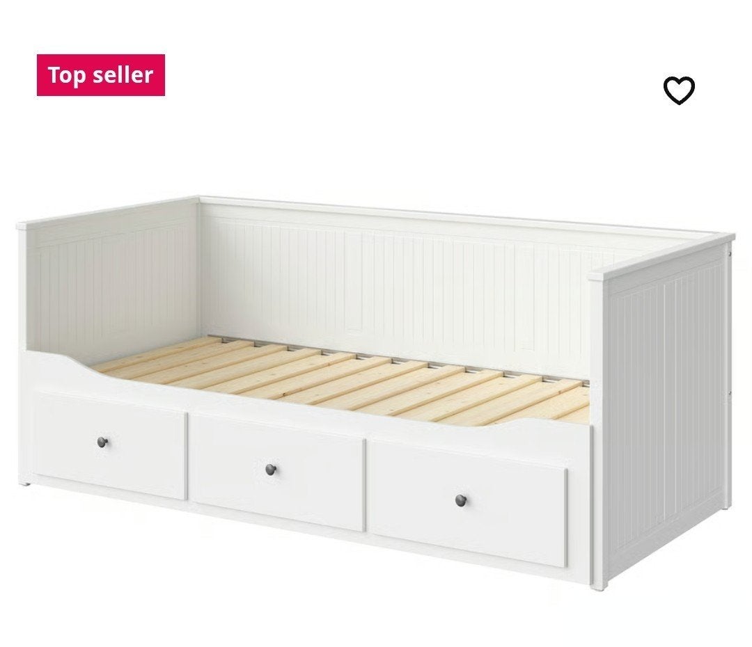 ikea hemnes bed, Ophalen, Gebruikt, Wit, Tweepersoons