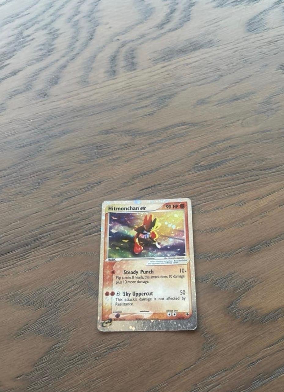 Hitmonchan ex Pokémon kaart - Holo - EX FireRed & LeafGreen, Ophalen of Verzenden, Gebruikt, Losse kaart, Foil