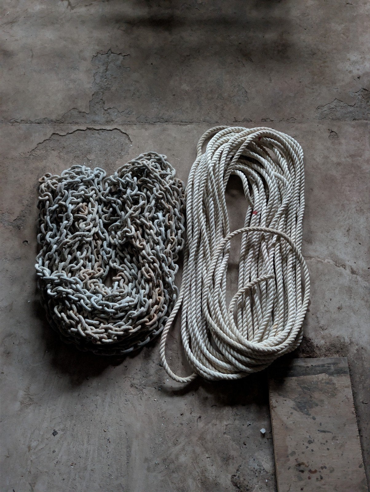 Ankerketting (15m) en Ankertouw (20m) voor boot, Ophalen, Gebruikt, Overige typen